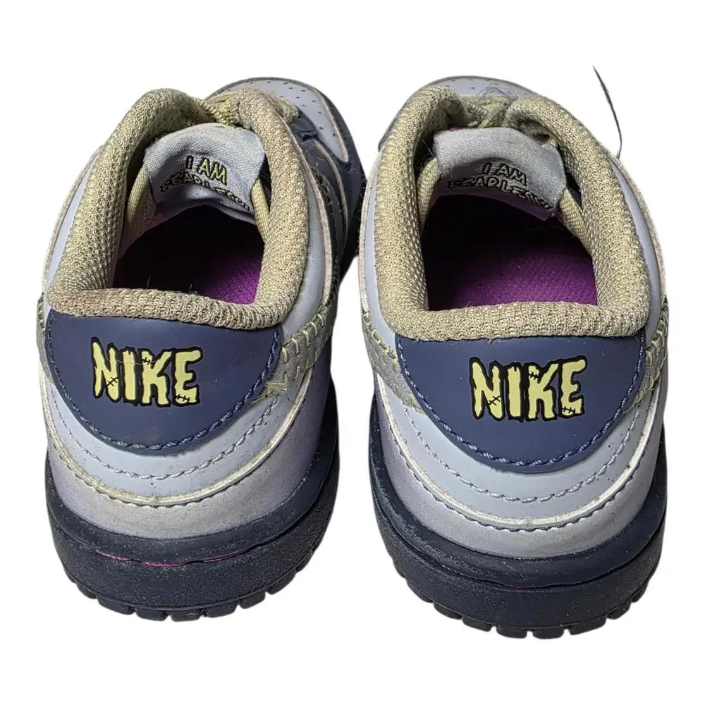 Nike‎ Dunk Low PS “I Am Fearless” Blue Grey Kids Sneakers 10C FQ8358-491 Rare